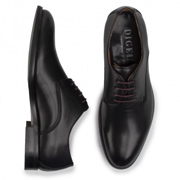 Topánky Digel, čierne hladké topánky