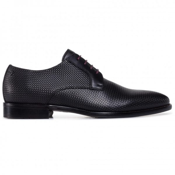 Topánky Digel,  čierne štrukturované topánky