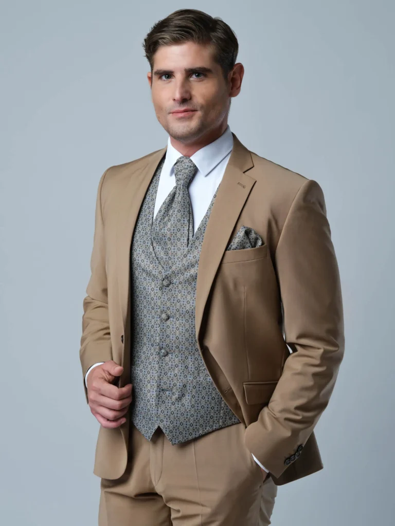 Pánska vesta Pattern Grey