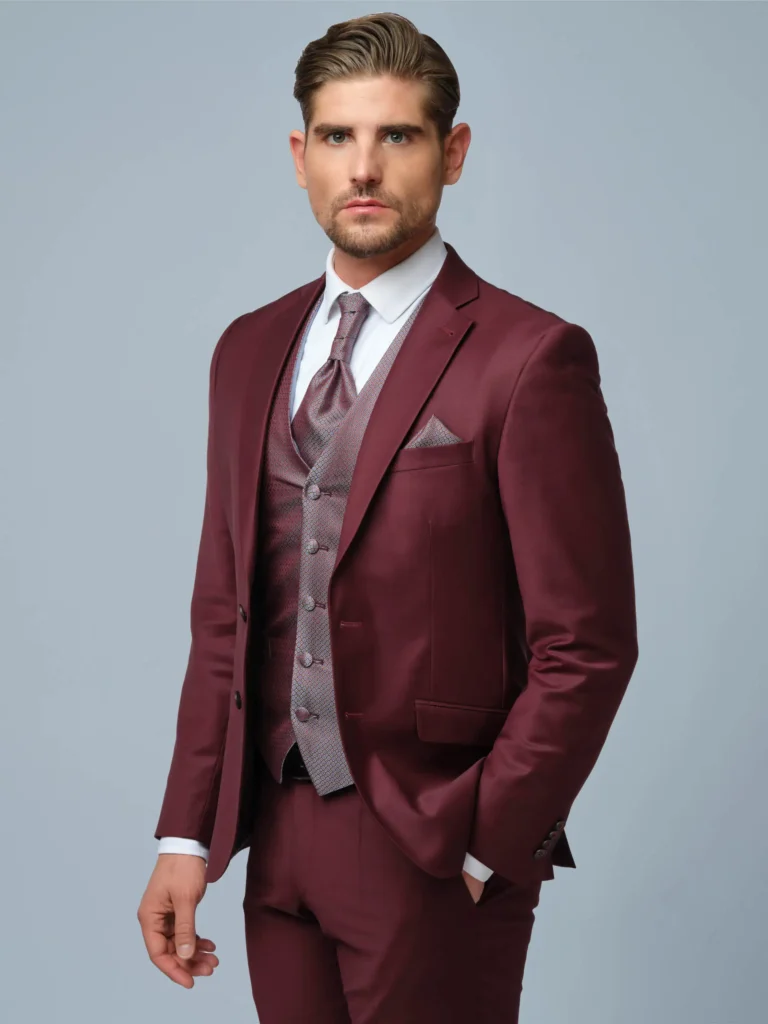 Pánska vesta Wine Red