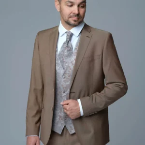 Pánska vesta Silver Brown