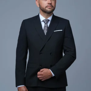 Pánsky elegantný dvojradový oblek