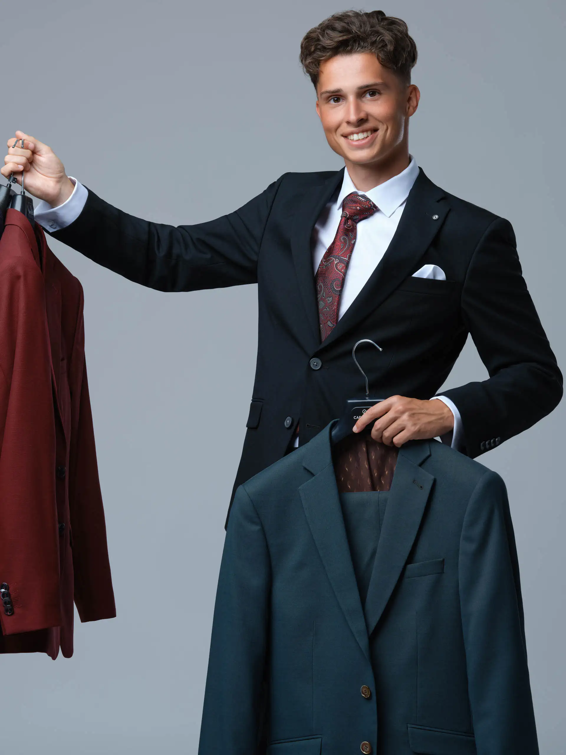 Pánsky čierny elegantný oblek Onyx
